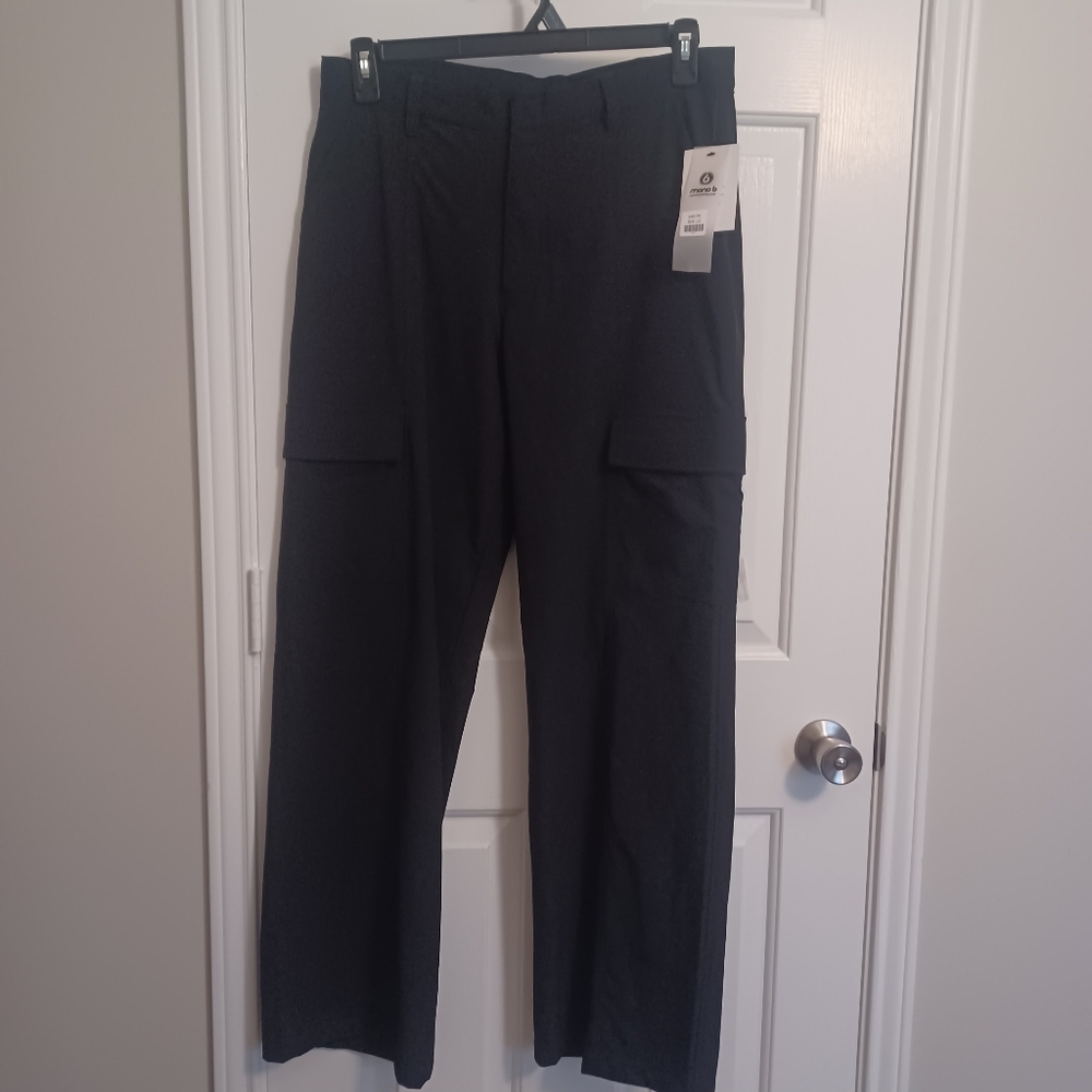 New Mono B High Waist Cargo Active Pants Sz L